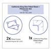 Ambesonne Hair Salon Fitted Sheet & Pillow Sham Set, Beauty Salon Concept Make up Hairdo Comb Lipstick and Scissors, Decorative Printed 3 Piece Bedding Decor Set, Calking, Black Earth Yellow view 3