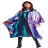 Betty Dain The Aurora Collection All Purpose Cape, 54" W x 65" L, Water & Chemical Proof, Machine Washable, Adjustable Snap Closure, Matches Other The Aurora Collection Products, Holographic Design view 1