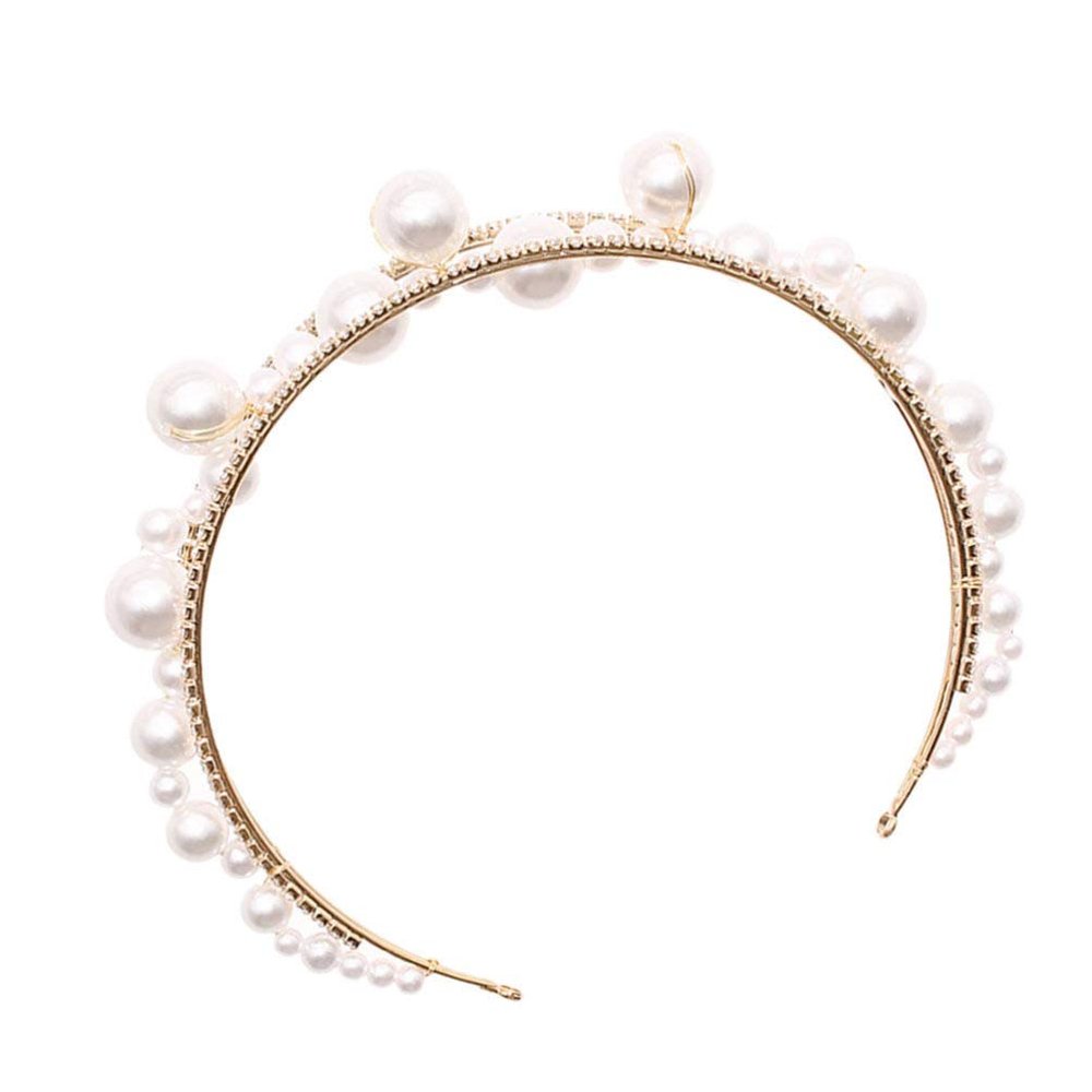 Beaupretty Handmade Headband Rhinestones for Weddings Birthdays and Parties Elegant Hair Accessory for Women and Girls Lightweight and Chic Design
