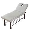 Solid Massage Salon Table Bed Fitted Sheet Elastic All-Round Wrap Full Cover with Hole view 1