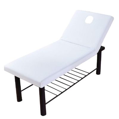 Solid Massage Salon Table Bed Fitted Sheet Elastic All-Round Wrap Full Cover with Hole