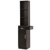 BarberPub Wall Mount Barber Station Hair Styling Drawer Storage Beauty Salon Spa Shop Equipment 3208 (Ebony) view 1
