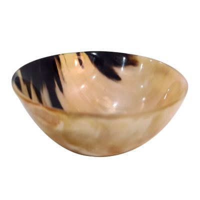 collectiblesBuy Handcrafted Vintage Ox Horn Shave Bowl  5" Palm Lathering Shaving Soap Bowl for Men  Natural Horn, Lightweight, Unique Gift, Home Dcor Accent