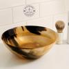 collectiblesBuy Handcrafted Vintage Ox Horn Shave Bowl  5" Palm Lathering Shaving Soap Bowl for Men  Natural Horn, Lightweight, Unique Gift, Home Dcor Accent view 4