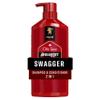 Old Spice Swagger 2-in-1 Shampoo and Conditioner Set for Men, Cedarwood Lime Scent, Healthier, Fuller, More Moisturized Looking Hair, Barbershop Quality, Remove Dirt & Oil, 29.2 Fl Oz view 1