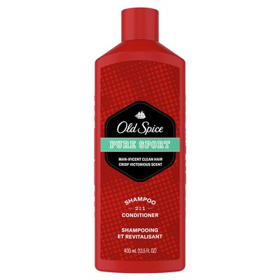 Old Spice Pure Sport 2in1 Shampoo and Conditioner for Men, 13.5 fl oz, 5.449 Fl oz