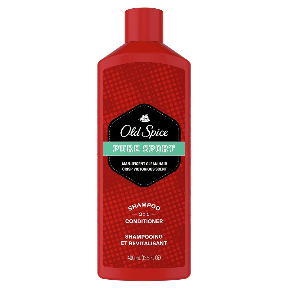 Old Spice Pure Sport 2in1 Shampoo and Conditioner for Men, 13.5 fl oz, 5.449 Fl oz