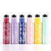 6 Pcs 10ml 1/3 Oz Glass Roll On Bottles,Empty Glass Roller Bottles With Stainless Steel Roller Balls,Golden Aluminum Lid-6 Printed Flower Style Travel Vial Container view 2