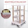 Beauty Equipment Tool Cart with Wheels,Multi-Functional Rack Salon Beauty Spa Trolley Stand Cart(Style 6) view 2