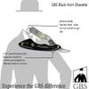 G.B.S Men's Classic Straight Edge Razor Saloon Shavette Professional Quality Black Brush And Razor Stand - Black Horn Handle Includes 10 Blades Manual Shaver Effortless Glide Pain Free view 2