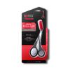 Man Made: Eyebrow + Mustache Scissor, 2 in 1 Comb & Scissor Trimmer, Become a Better Man (Red) view 1