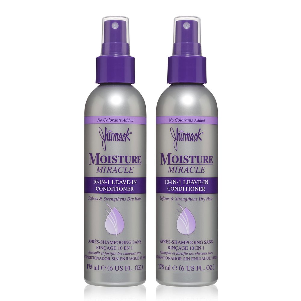 jhirmack 10-in-1 Leave-In Conditioner Spray | Heat Protectant | Detangles, Softens, Repairs & Adds Shine | Made with Vitamin E & B5 | Set of 2