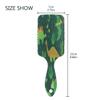 Hair Brush paddle comb Green Dinosaur for Thick Hair & Anti Static Detangling view 3