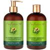 SheaMoisture Power Greens Curly Hair Shampoo and Conditioner Dry Hair Moringa Avocado to moisturize, 13 Fl Oz (Pack of 2) view 1