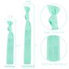 MEEDEE 100 Pack Mint Green No-Crease Soft Ribbon Hair Ties for Women - Knotted, No Damage, Ouchless for Ponytails, Yoga, and Bracelets view 3