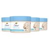 Dove Exfoliating Body Polish Scrub Reveals Visibly Smoother Skin Macadamia & Rice Milk Body Scrub That Nourishes Skin, 10.5 oz, 4 Count view 1