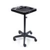 Aluminium Salon Instrument Tray, Height Adjustable Trolley Cart Tray Station on Wheels for Salon Tattoo Spa Beauty Service Holder Tool Storage (Black,Style 2) view 3