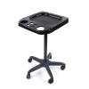 Aluminium Salon Instrument Tray, Height Adjustable Trolley Cart Tray Station on Wheels for Salon Tattoo Spa Beauty Service Holder Tool Storage (Black,Style 2) view 4