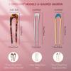 Chuangdi 6 Pcs U Shaped French Hair Pin French Hair Tortoise Shell Fork Sticks 2 Prongs Updo Chignon Pins for Women Styling Accessories view 2