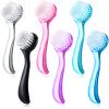 6 Pieces Facial Cleansing Brush Soft Bristle Facial Scrub Exfoliating Brush with Acrylic Handle, Face Wash Scrub Exfoliator Brushes for Face Care Makeup Skincare Removal view 1