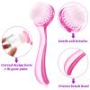 6 Pieces Facial Cleansing Brush Soft Bristle Facial Scrub Exfoliating Brush with Acrylic Handle, Face Wash Scrub Exfoliator Brushes for Face Care Makeup Skincare Removal view 3