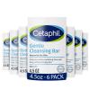 Cetaphil Gentle Cleansing Bar, 4.5 oz (Pack of 6), Nourishing Cleansing Bar For Dry, Sensitive Skin, Non-Comedogenic view 1