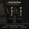 Black Wolf Mens Charcoal Powder Face Wash - 5 Fl Oz, 2 Pack - Facial Cleanser Removes Unwanted Impurities from Your Skin & Soothes Irritation view 2