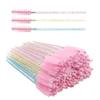 300 Pack Glitter Mascara Wands Disposable EyeLash Spoolie Brushes Makeup Applicator Eyelash Extension Tool Kit (3 colors mix) view 1