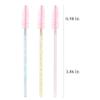 300 Pack Glitter Mascara Wands Disposable EyeLash Spoolie Brushes Makeup Applicator Eyelash Extension Tool Kit (3 colors mix) view 2