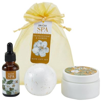 Draizee Gift Baskets for Women, 3 Pcs Frankincense & Jasmine Scented
