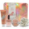 Draizee Luxury Spa Gift Baskets for Women-5 Pcs Princess Flower Scented Bath and Body Spa Set-Self Care Package, Gift for Mom-Bath Basket-Body Care Set for Girlfriend view 1