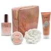 Draizee Luxury Spa Gift Baskets for Women-5 Pcs Princess Flower Scented Bath and Body Spa Set-Self Care Package, Gift for Mom-Bath Basket-Body Care Set for Girlfriend view 2