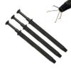 Pack of 3 Pieces 4 Prong Diamond Tweezers Gem Pick-Up Holder Tool, Catcher Grabber Jewelry Making Tool Black Color Coated view 1