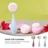 3pcs Manual Face Washing Brush Dual-Sided Cleansing Tool for Deep Exfoliation and Pore Cleansing for Gentle Facial Massage and Makeup Removal Colors view 3