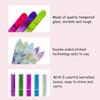 5 Pack Glass Nail File with Case, Crystal Fingernail Files, Double Sided Finger Nail Files, Professional Manicure Nail Care for Presents (Printed-5PCS with Case), Christmas Gifts Stocking Stuffers view 2