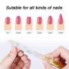 5 Pack Glass Nail File with Case, Crystal Fingernail Files, Double Sided Finger Nail Files, Professional Manicure Nail Care for Presents (Printed-5PCS with Case), Christmas Gifts Stocking Stuffers view 4