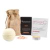 emerginC at-Home Luxury Spa Kit, Rawceuticals - 5-Piece Skincare + Self Care Set - Raw Power Facial Kit, Revital-Eyes Mask, Essential Oil Bath Bomb, Himalayan Bath Salts + Beeswax Candle view 1