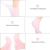 1 Set Moisturizing Spa Gloves and Socks Set Gel Gloves and Socks Remover for Moisturizing Soften Dry Rough and Cracked Hands Feet Size (Pink) view 4