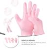1 Set Moisturizing Spa Gloves and Socks Set Silicone Gel Spa Gloves Remover Socks Beauty Hand Mitts Size S (Pink) view 3