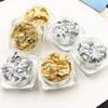 ALIQI 6 boxs Nail Art Gold Silver Foil Flake Chip Stickers Glitter Nail Art Decoration Manicure Stickers for Nail view 3