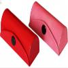 ARTISENIA Set of 2 Leather Lipstick Case Holder Organizer Bag for Purse with Built-in Mirror | Soft Durable Leather Lipstick Storage Box | Travel Cosmetic Holder (Red & Pink) view 1
