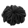 38 Colors Available, Big Scrunchies for Hair, Soft Cheer Chiffon large Ponytail Holder, Cute Birthday Gift for Women Girl Teen, Holiday Accessory (Black) view 1