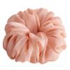 38 Colors Available, Big Scrunchies for Hair, Soft Cheer Chiffon large Ponytail Holder, Cute Birthday Gift for Women Girl Teen, Holiday Accessory (Peach) view 1