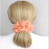 38 Colors Available, Big Scrunchies for Hair, Soft Cheer Chiffon large Ponytail Holder, Cute Birthday Gift for Women Girl Teen, Holiday Accessory (Peach) view 2