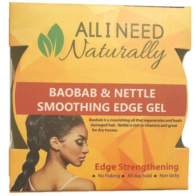 All I Need Naturally Baobab & Nettle Smoothing Edge Gel, 2 Oz.