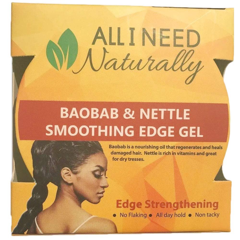 All I Need Naturally Baobab & Nettle Smoothing Edge Gel, 2 Oz.