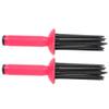 Portable Hair Fluffy 2pcs Round Hair Brush AntiSlip Hair Curler 17 Comb Teeth Hairstyling Tools Travel Personal Use for Home Hair Salon view 4