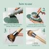 EcoTools Makeup Brush Cleanser + Silicone Cleansing Pad Bundle, Deep Cleaning Shampoo for Makeup Sponges & Brushes, Brush Cleaner Pad, Vegan & Cruelty-Free, Gentle Formula view 4