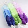 3 Pack Long Stretch Back Sponge with Rope Handles Stretchable Braided Mesh Exfoliating Scrubber for Men and Women view 2