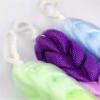 3 Pack Long Stretch Back Sponge with Rope Handles Stretchable Braided Mesh Exfoliating Scrubber for Men and Women view 3